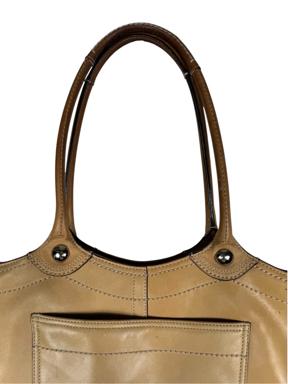 Coach Bleecker Legacy Tote, Tan Leather - Picture 10 of 16